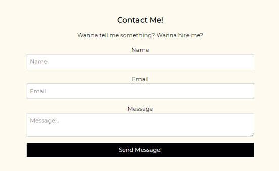 contact form